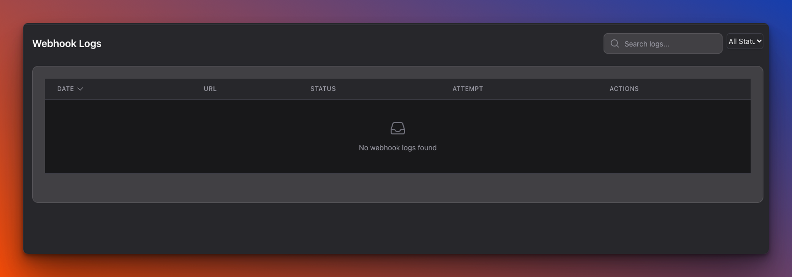 Webhook Logs